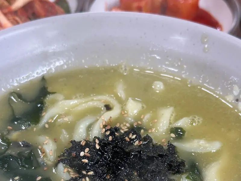 보말칼국수 면발