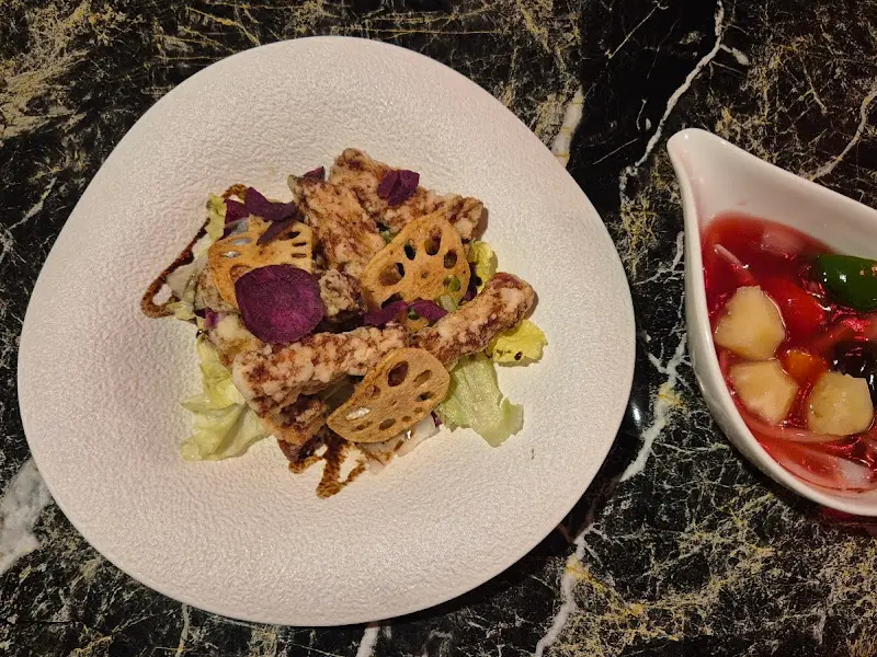 레몬 크림새우 전체샷