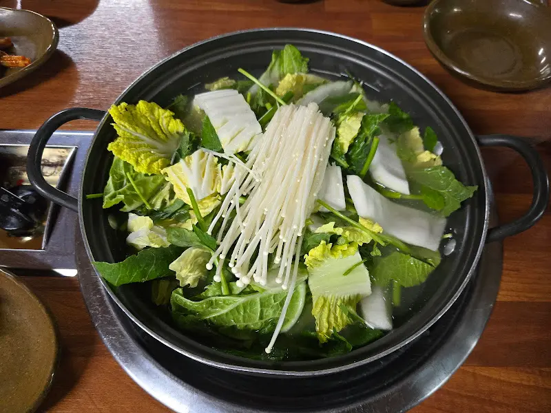 닭샤브샤브 채소