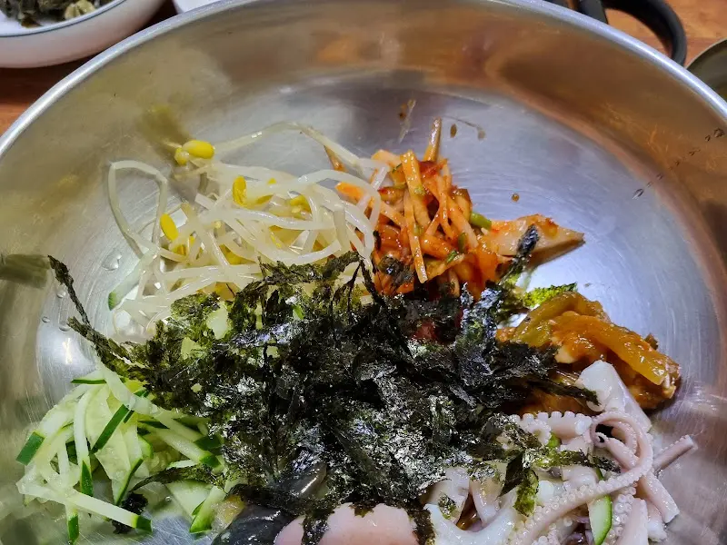 낙지 비빔밥 재료