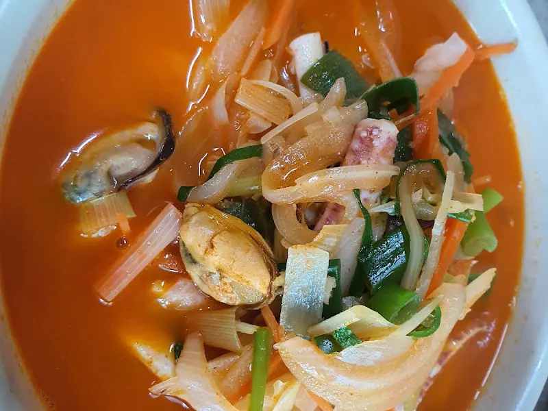 황허장 새우면밥