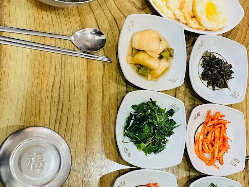 정갈한 반찬 클로즈업