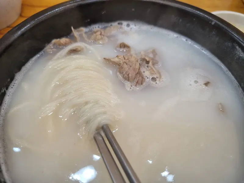 설렁탕 클로즈업