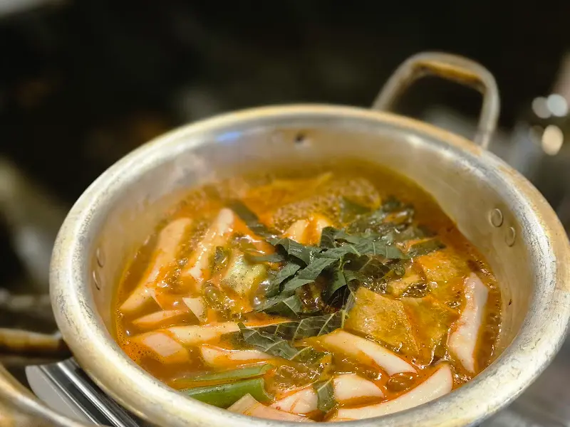 기본으로 제공되는 김치찌개
