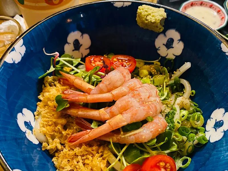 새우가 올라간 우동