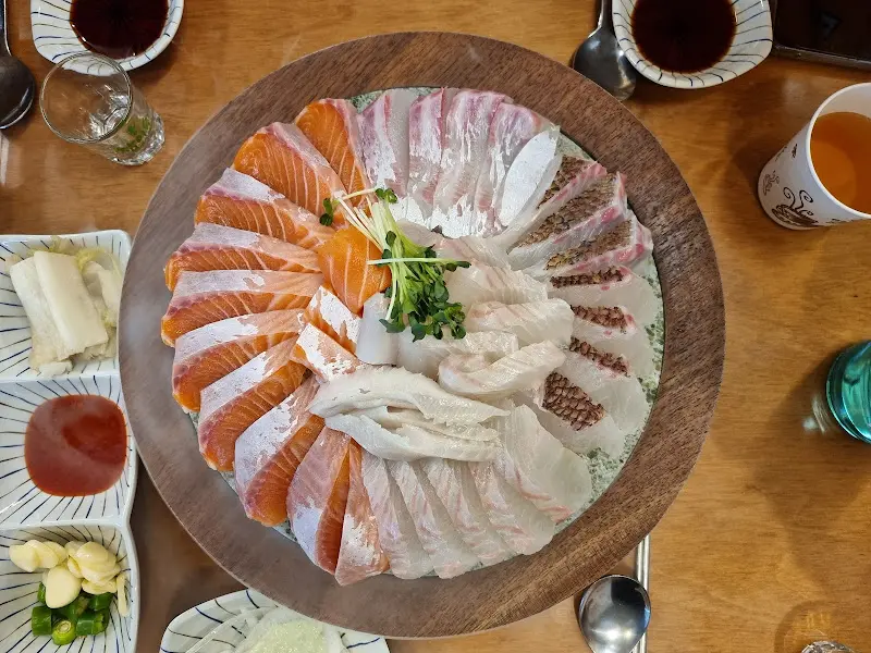 모듬 숙성회 항공샷