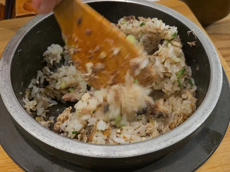 고등어솥밥 비빔