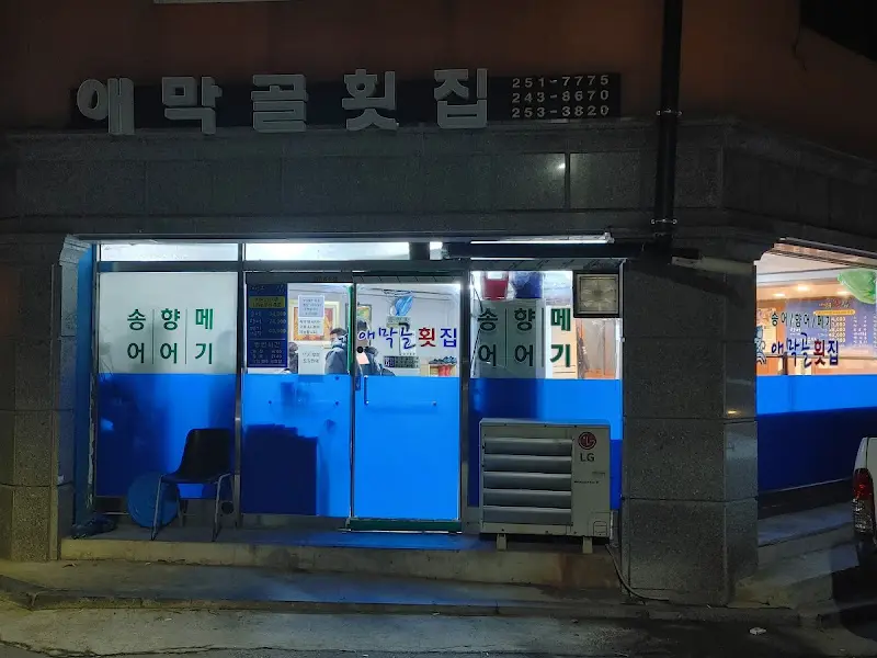 애막골 횟집 야경