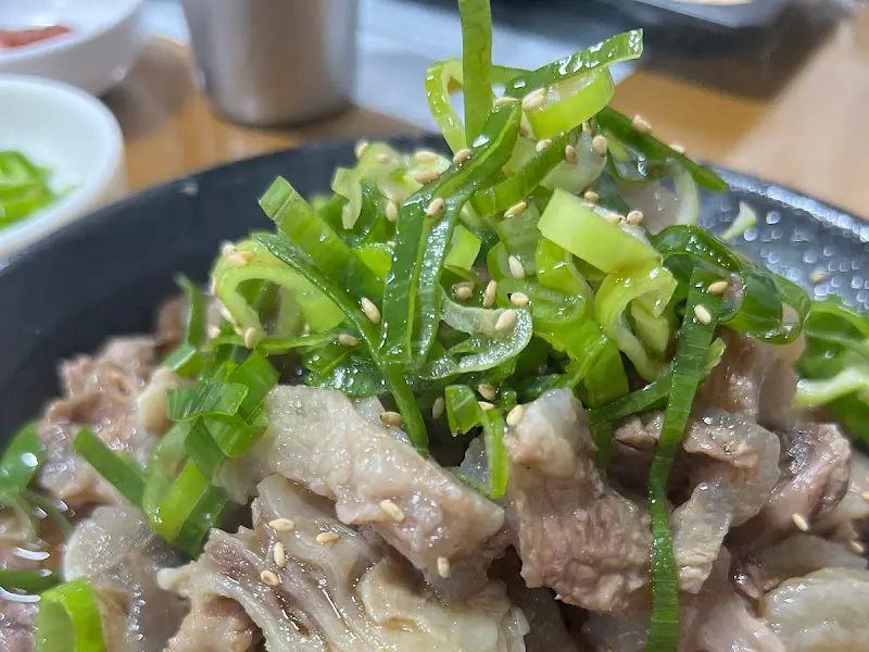 스지 수육 클로즈업