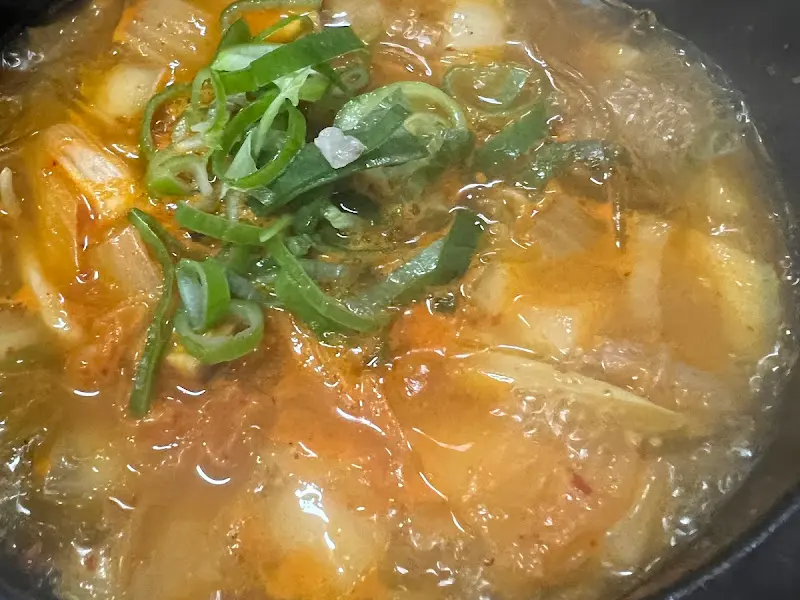 스지 김치찌개 클로즈업