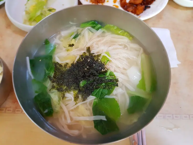칼국수 클로즈업 사진