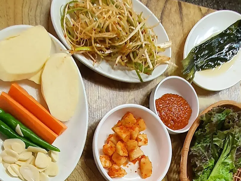 고기 굽는 모습