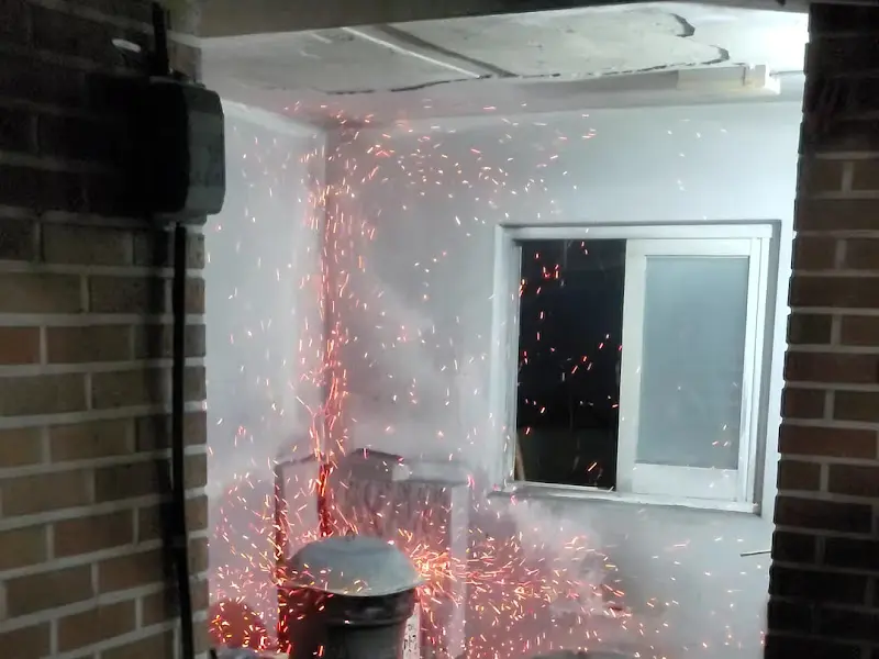 식당 내부 공사 모습