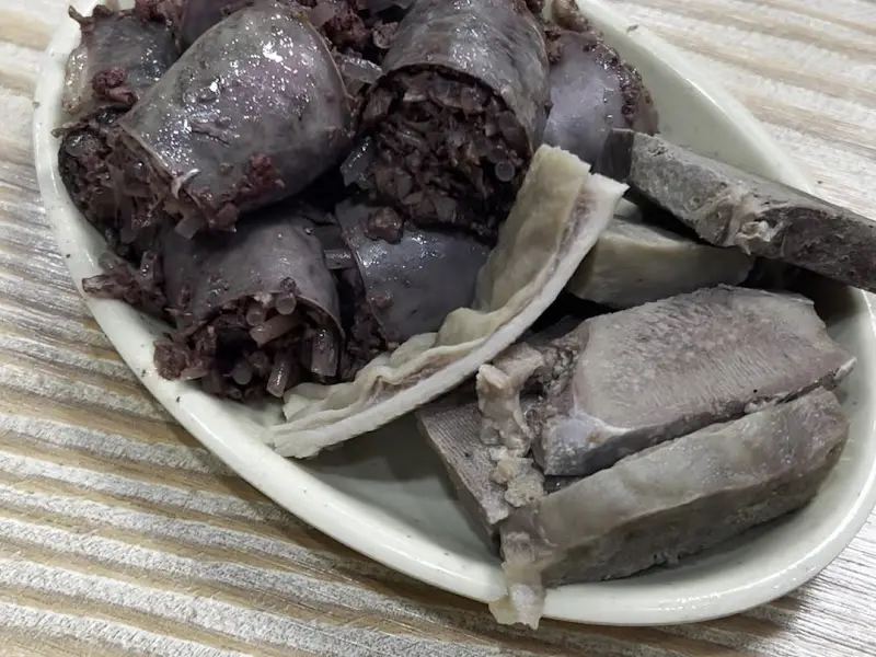 청화집 순대 반접시 근접 사진