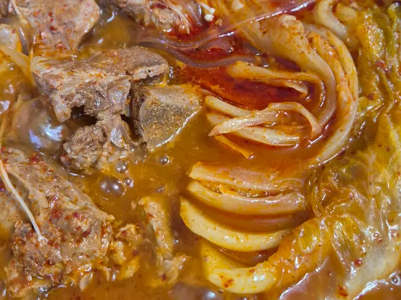 갈비김치찜 클로즈업