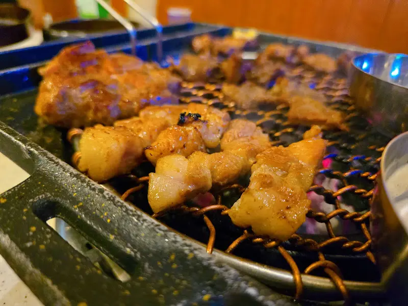 숯불 위에서 맛있게 익어가는 마농살