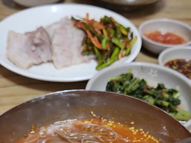 막국수와 동치미