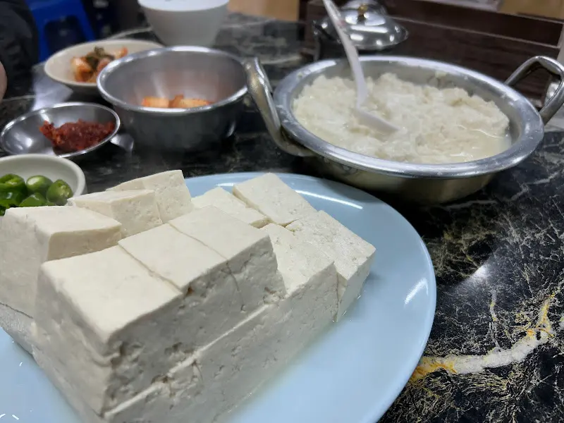 모두부와 순두부 한상차림