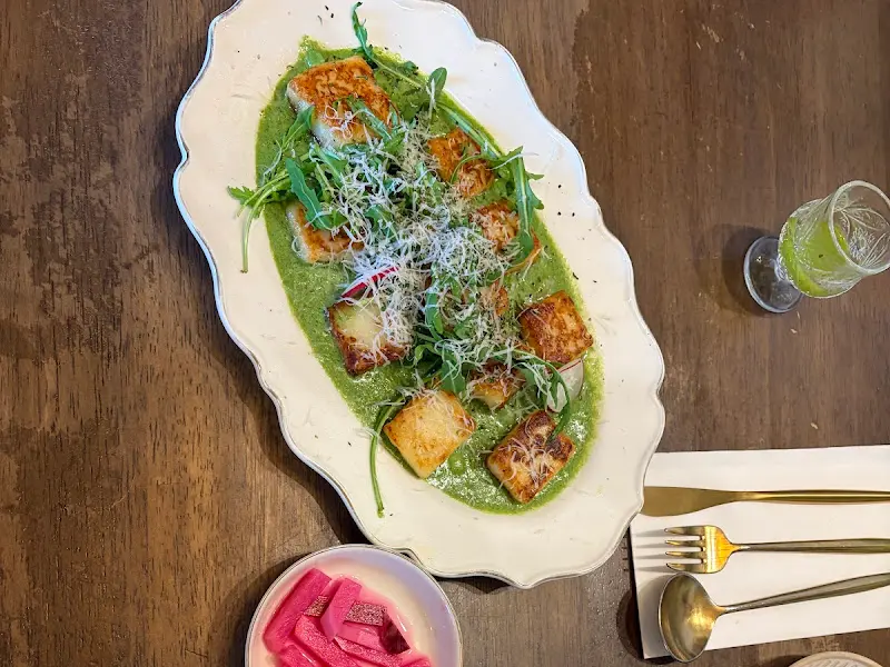 시금치 크림 뇨끼