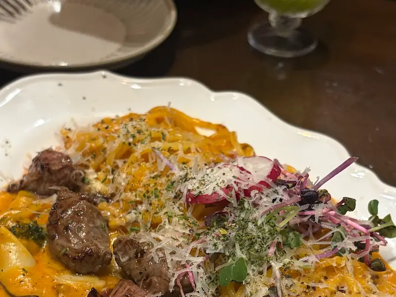 고기가 들어간 파스타