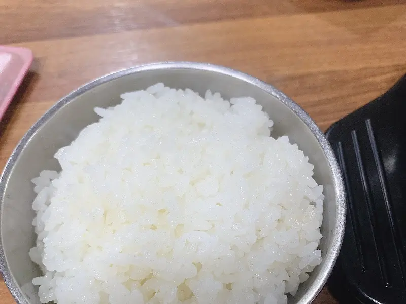 윤기가 흐르는 갓 지은 밥