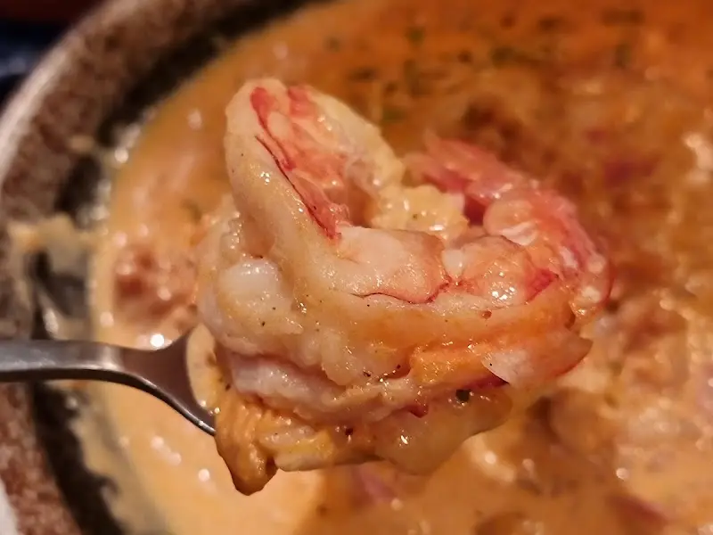 버터갈릭 왕새우 근접샷