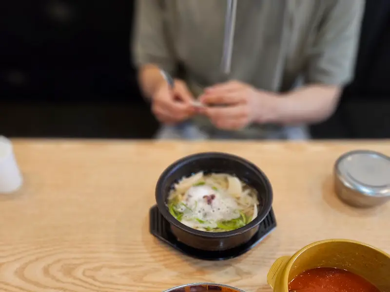 문어국밥 근접샷