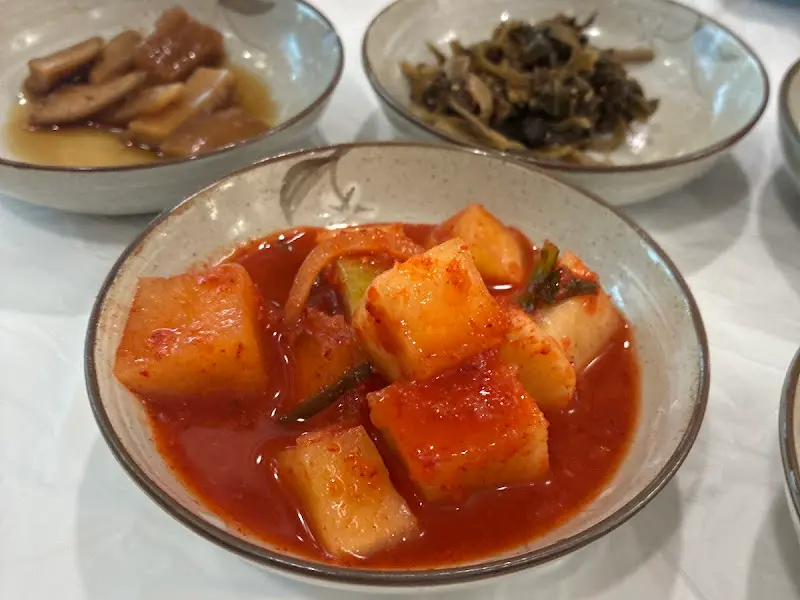 깍두기의 먹음직스러운 모습