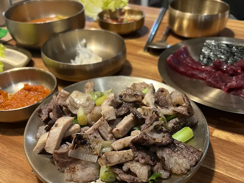 연탄불에 구워진 오드레기