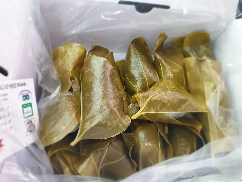 망개떡 포장 상태