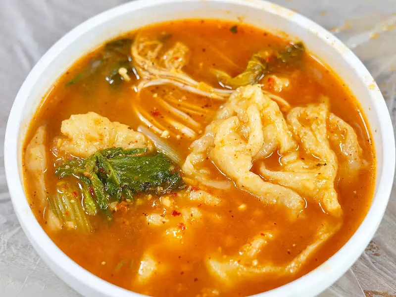 수제비 사리 추가