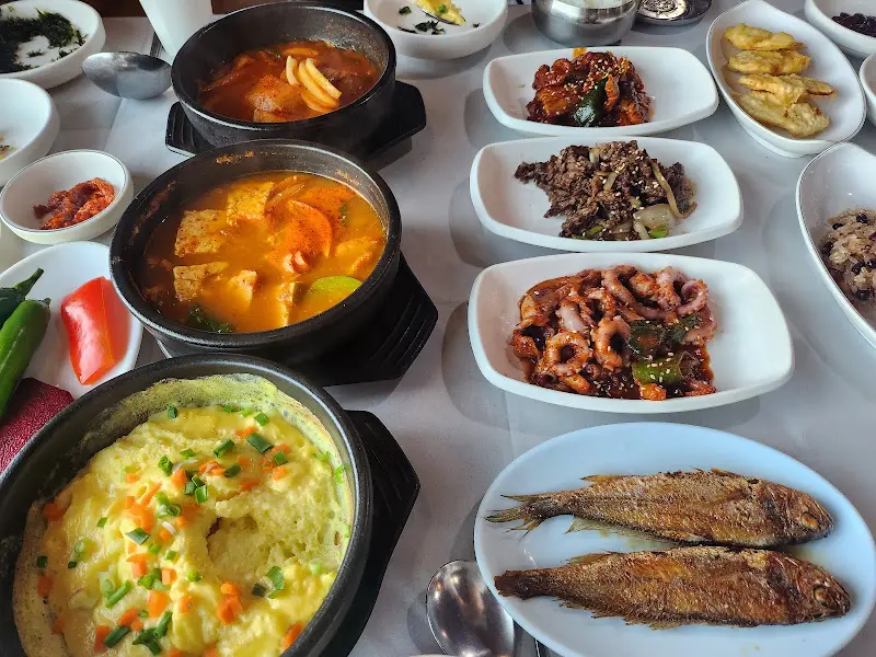 다양한 반찬 클로즈업