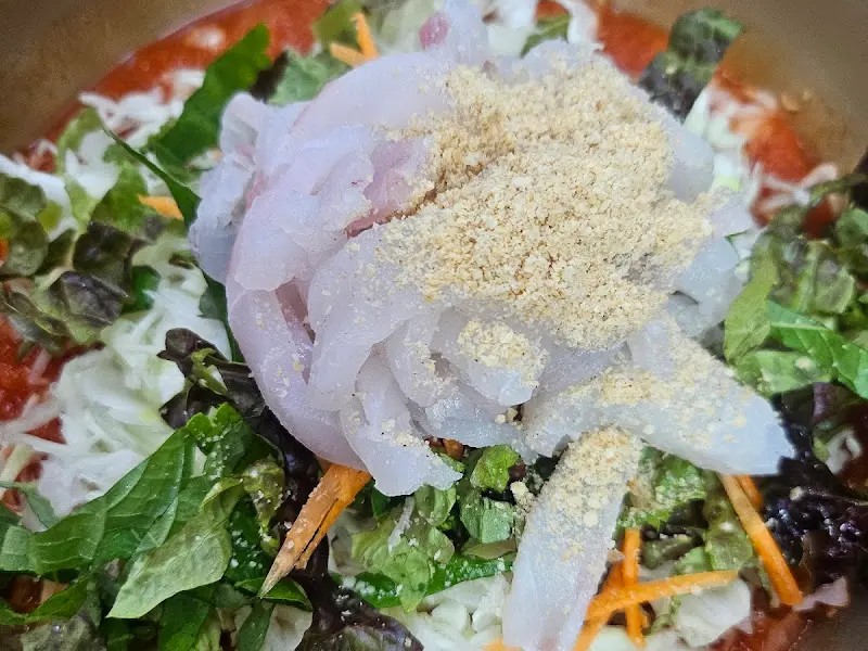 물회 근접 사진