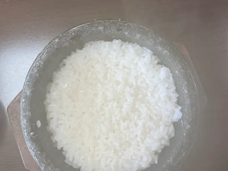 윤기가 흐르는 돌솥밥