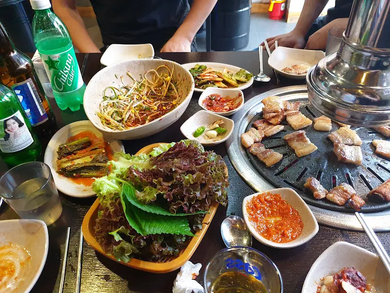 생포갈비 한 상 차림