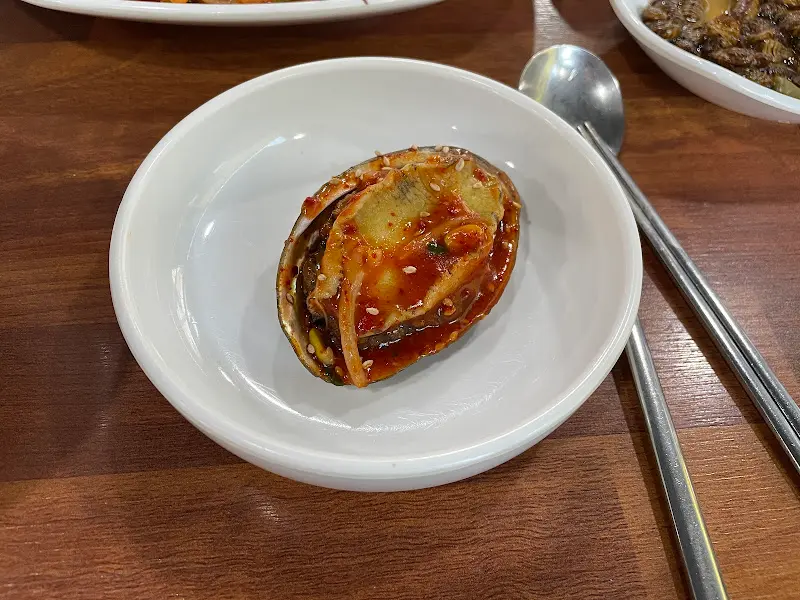 전복찜 디테일 샷