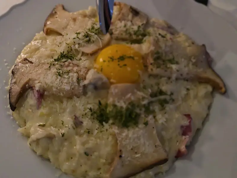 버섯 크림 리조또