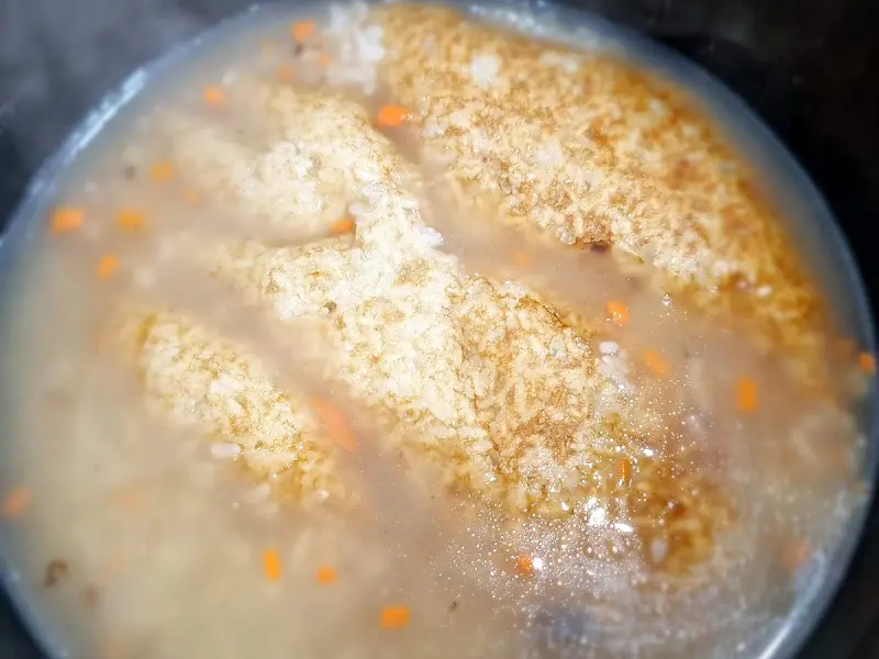 누룽지 죽 디테일