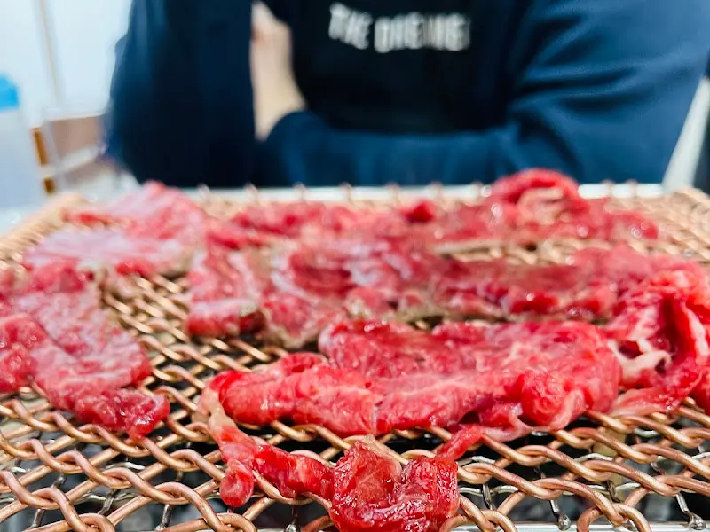 숯불 위에 구워지는 광양불고기