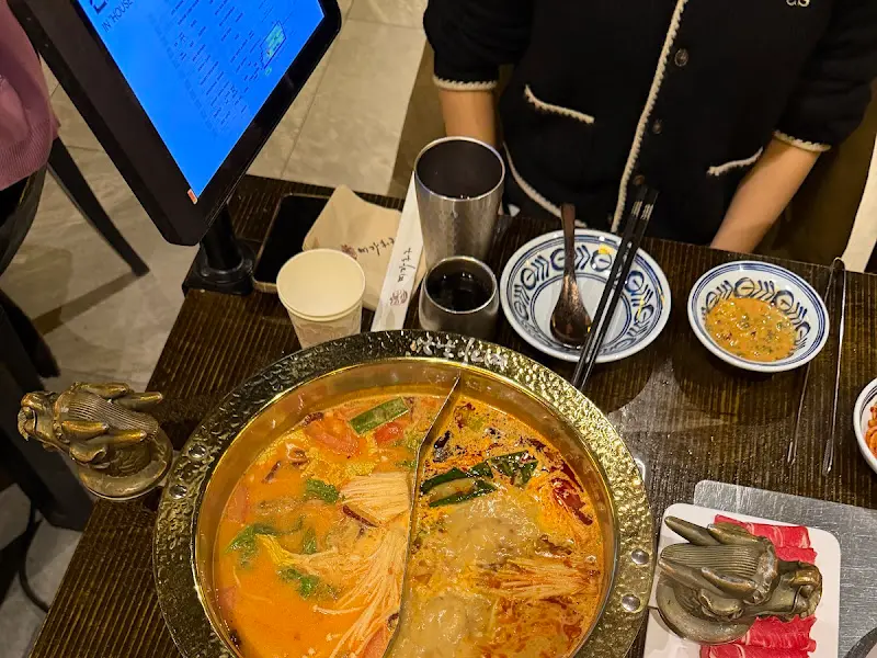 미가훠궈양고기 테이블 세팅