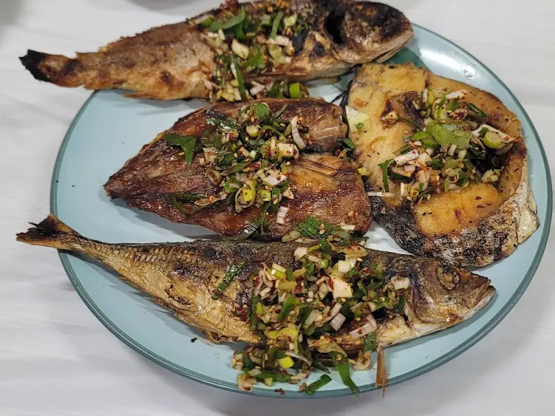 생선구이 클로즈업