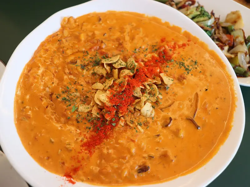 로제 리조또 클로즈업