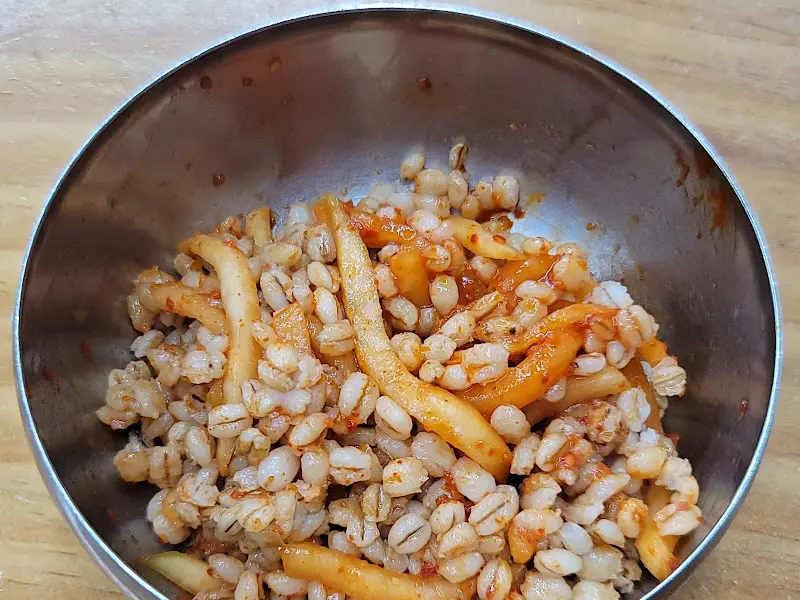 서운칼국수 보리밥