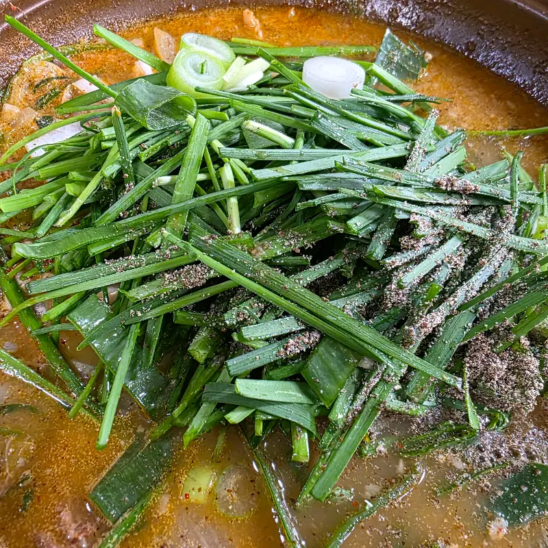 흑염소 전골 비주얼