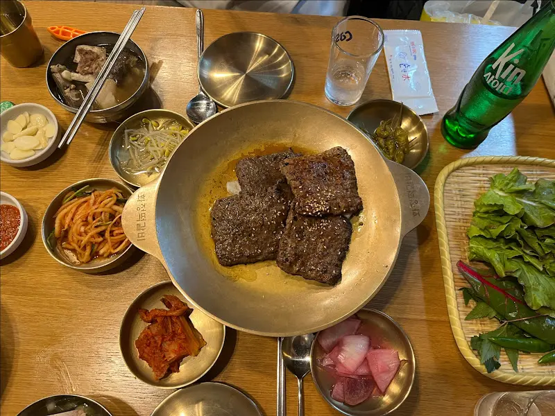 화정떡갈비 기본 상차림