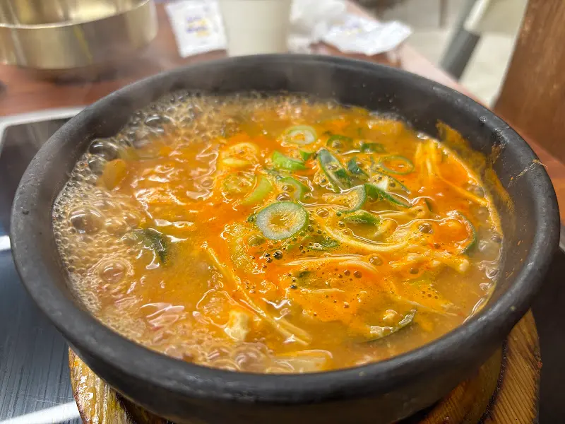 된장찌개의 모습
