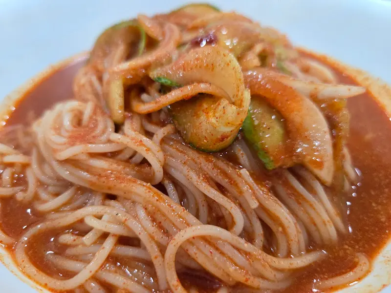 온달면가 비빔국수 확대샷