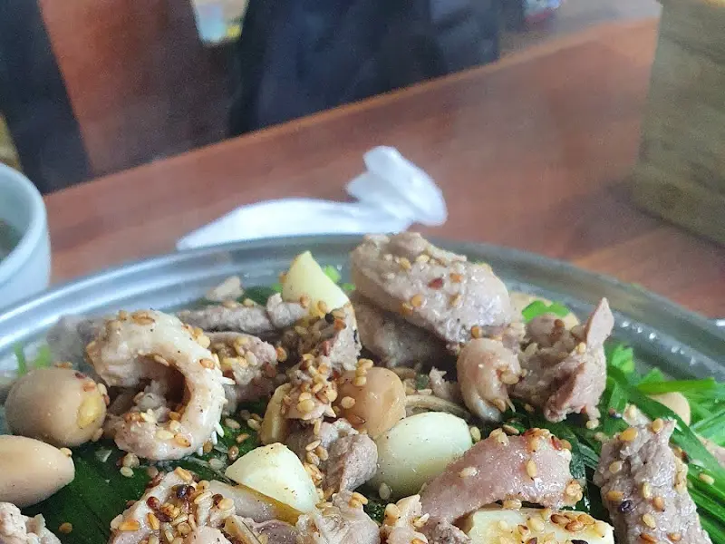 작두콩 오리부추찜