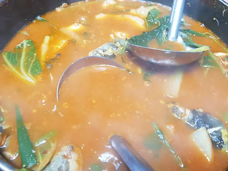 대구탕 국물과 건더기