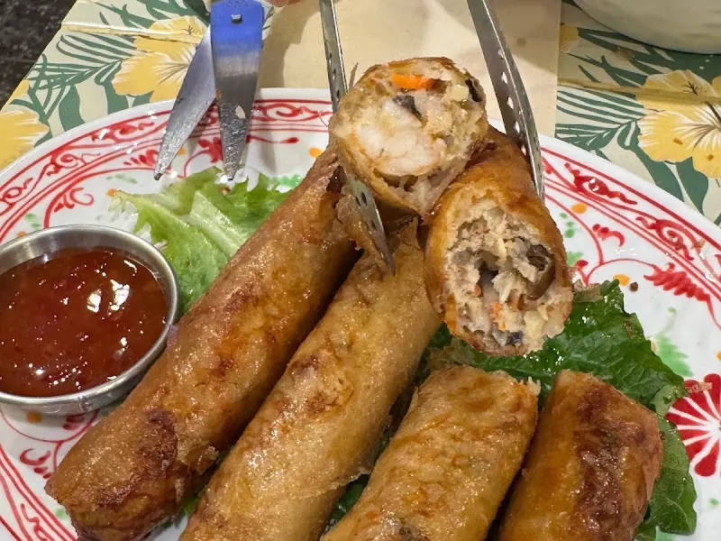 수제 짜조 단면